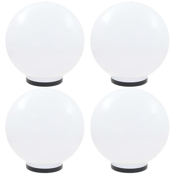 vidaXL LED-kulelamper 4 stk sfærisk 40 cm PMMA