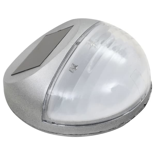 vidaXL Soldrivna vägglampor 24 st LED runda silver