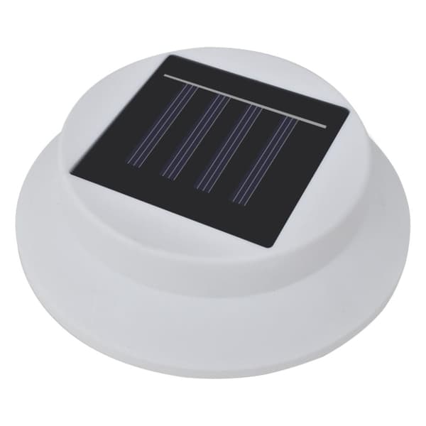 vidaXL Solcellslampor för staket 12 st LED vit