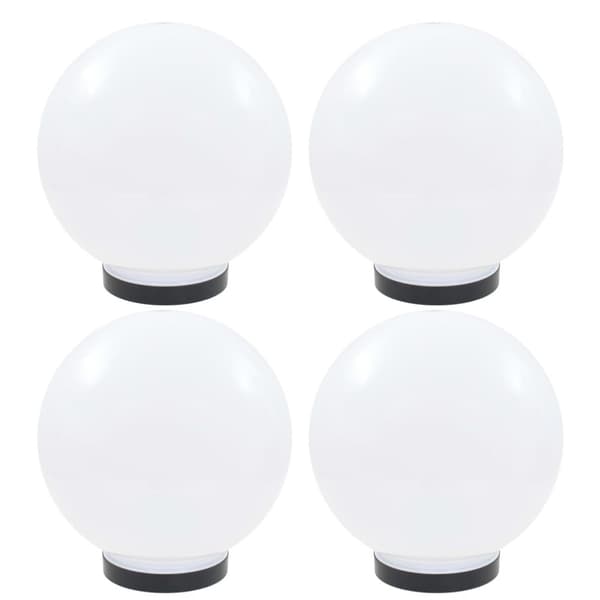 vidaXL LED-kuglelamper 4 stk. kugleformet 25 cm PMMA