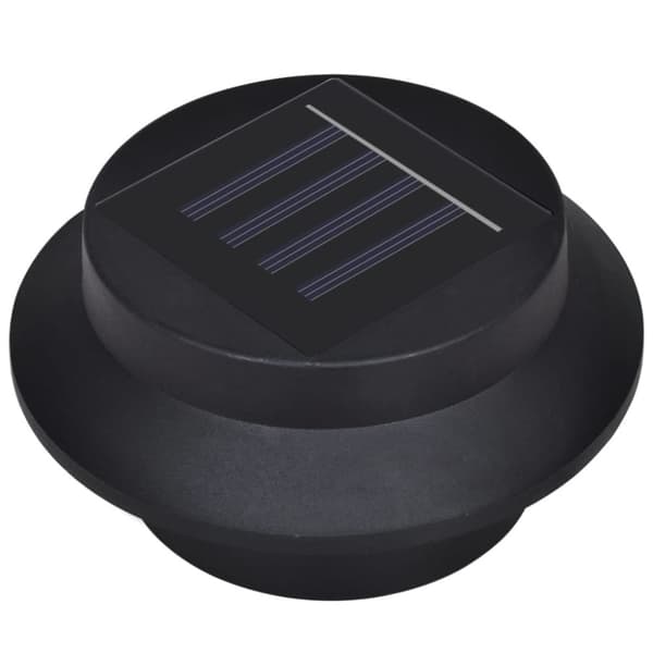 vidaXL Ulkoaurinkokennovalaisin aitaan 12 kpl LED musta