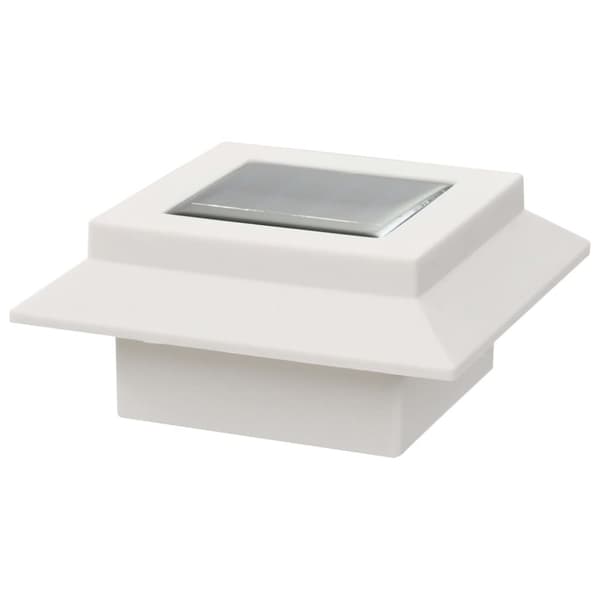 vidaXL Ulkoaurinkokennovalaisin 12 kpl LED neliö 12 cm valkoinen