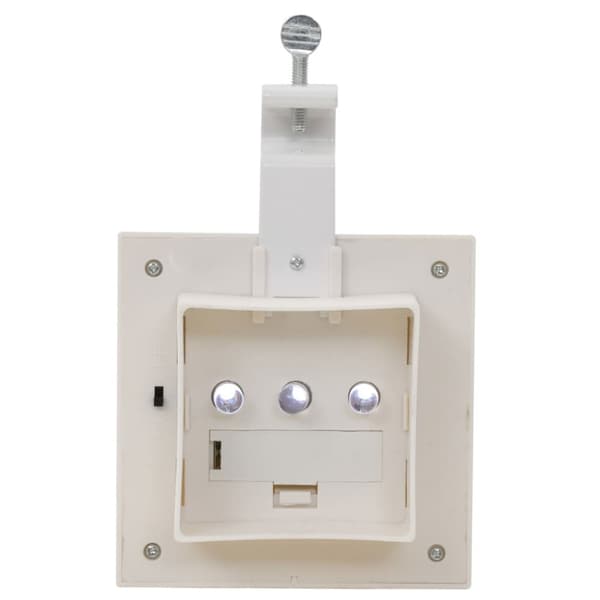 vidaXL Solcellslampor 12 st LED fyrkantiga 12 cm vit