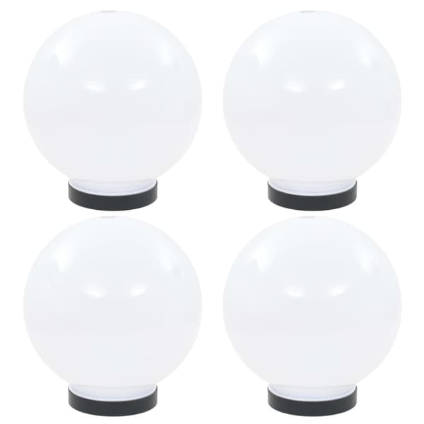 vidaXL LED-kulelamper 4 stk sfærisk 20 cm PMMA