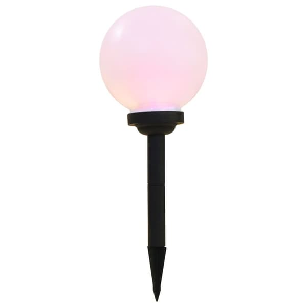 vidaXL Utendørs sollampe 6 stk LED kuleformet 20 cm RGB