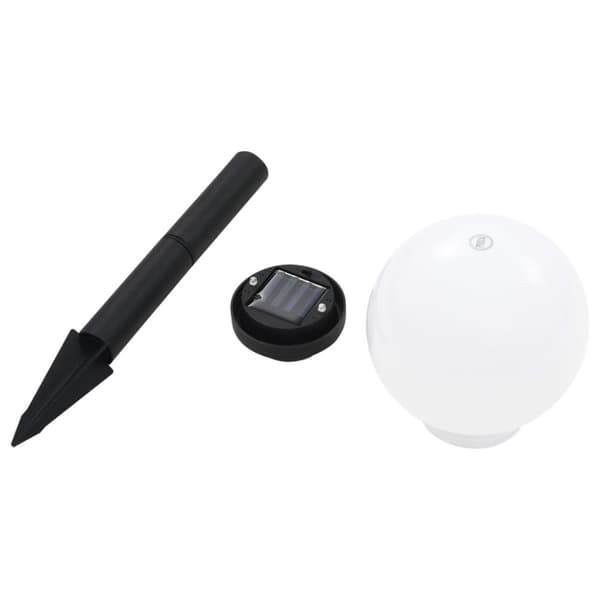 vidaXL Utendørs sollampe 6 stk LED kuleformet 20 cm RGB