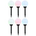 Miniatyrbilde 1 av 10: vidaXL Utendørs sollampe 6 stk LED kuleformet 20 cm RGB