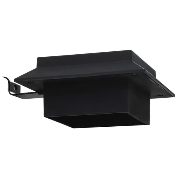 vidaXL Utendørs sollamper 12 stk LED firkantet 12 cm svart