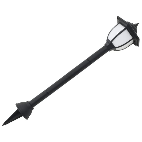vidaXL Solcellslampor för staket 6 st LED svart