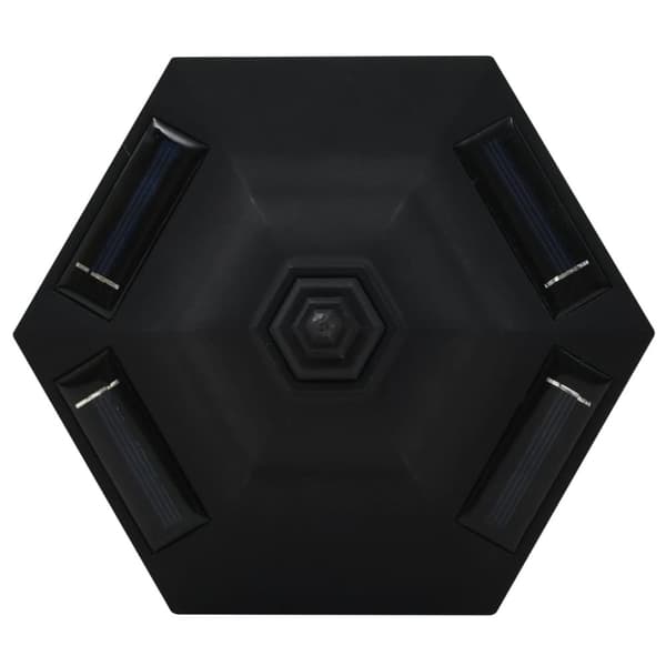 vidaXL soldrevne udendørslamper LED 6 stk. sort
