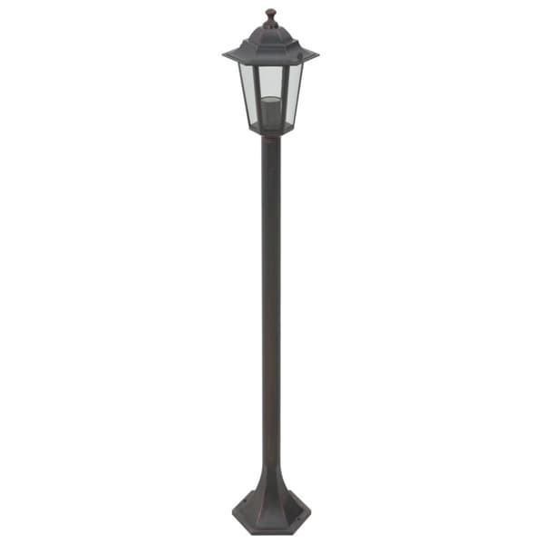 vidaXL Pylväsvalaisimet puutarhaan 6 kpl E27 110 cm alumiini pronssi