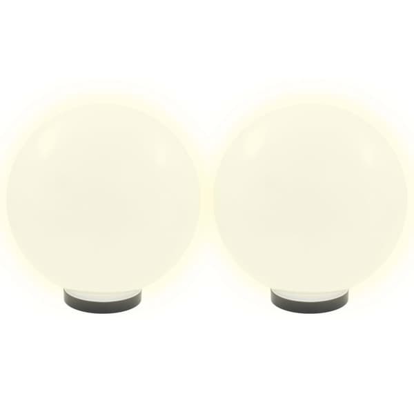 vidaXL LED-kuglelamper 2 stk. kugleformet 30 cm PMMA