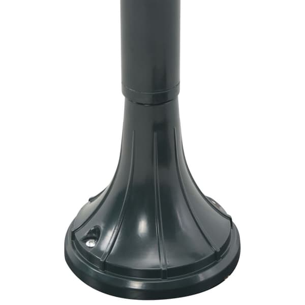 vidaXL Pylväsvalaisin ulkotiloihin E27 120 cm alumiini tummanvihreä