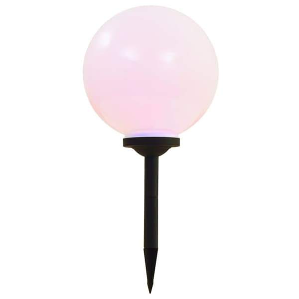 vidaXL Utendørs sollampe 2 stk LED kuleformet 30 cm RGB