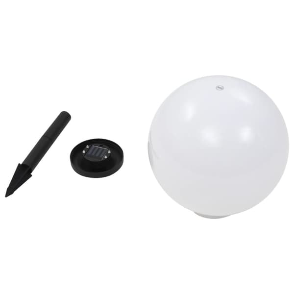 vidaXL Utendørs sollampe 2 stk LED kuleformet 30 cm RGB