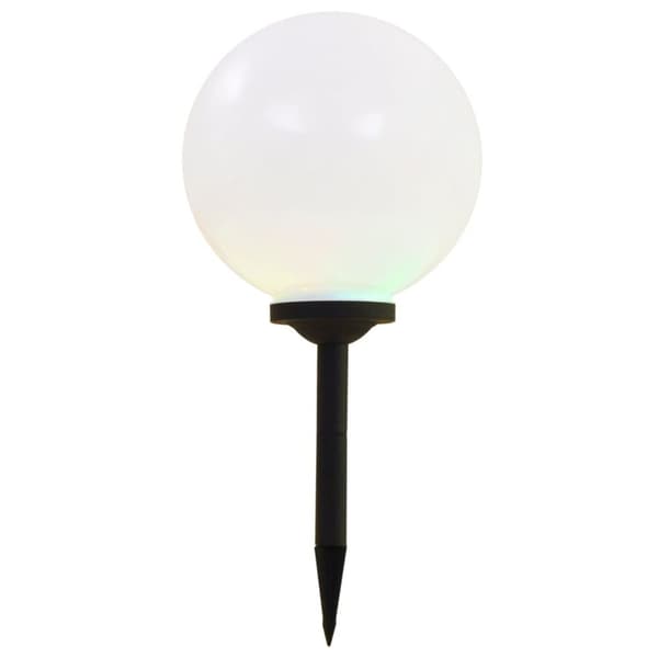 vidaXL Utendørs sollampe 2 stk LED kuleformet 30 cm RGB