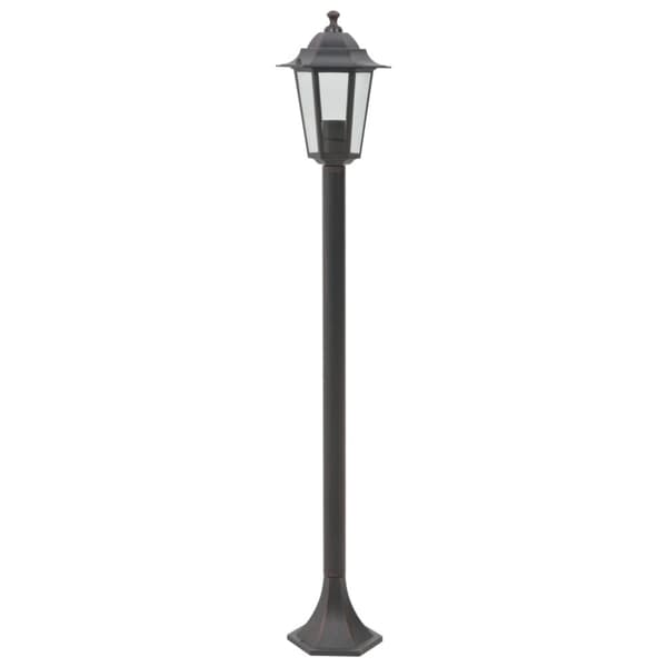 vidaXL Hagelyktestolpe E27 110 cm 6 stk aluminium bronse