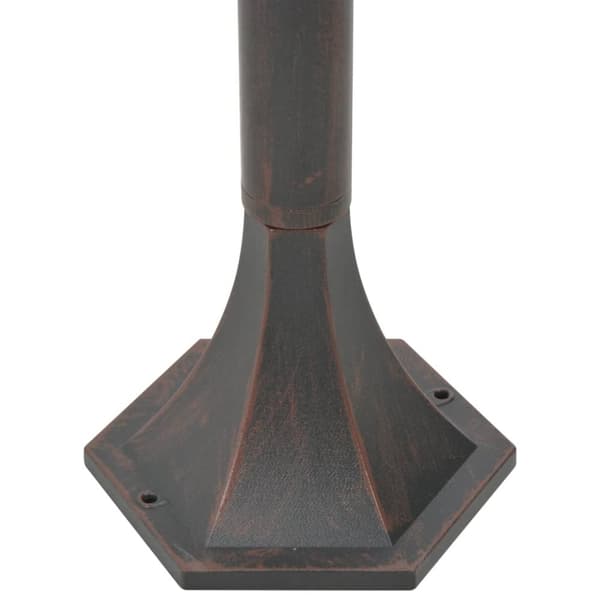 vidaXL Hagelyktestolpe E27 110 cm 6 stk aluminium bronse