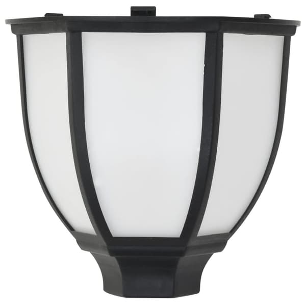 vidaXL Utendørs sollampe 3 stk LED svart