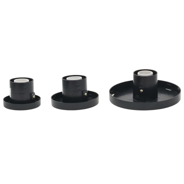 vidaXL Globlampa LED set 3 st sfäriska 20/30/40 cm PMMA