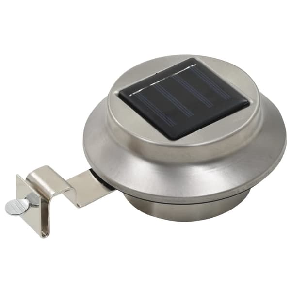 vidaXL Sollampa LED set 6 st rund 12 cm vit