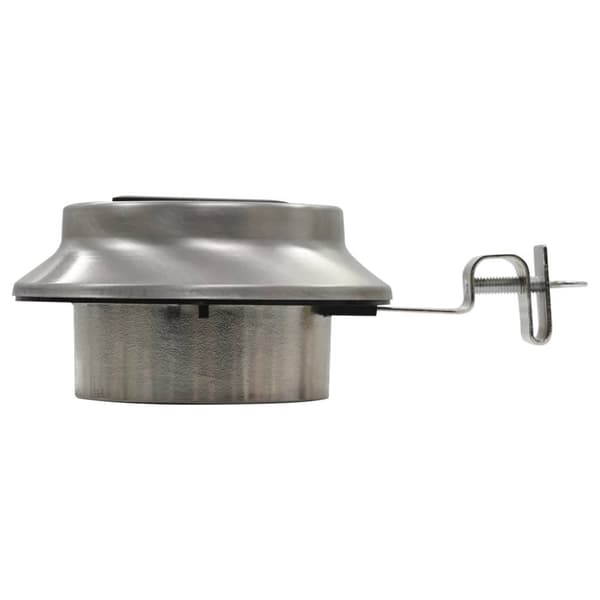 vidaXL Sollampa LED set 6 st rund 12 cm vit