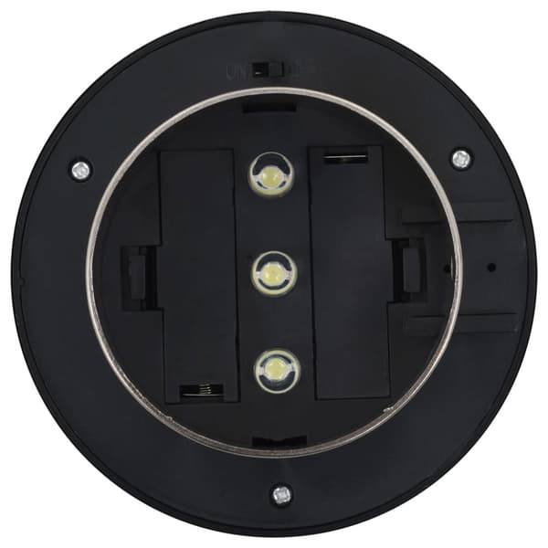 vidaXL Sollampa LED set 6 st rund 12 cm vit