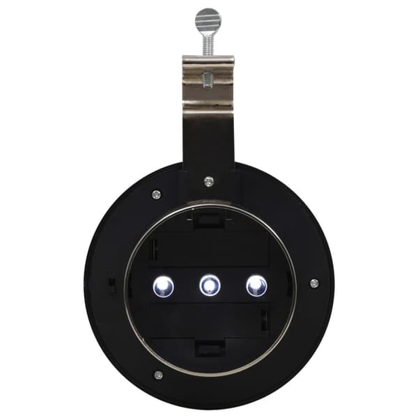 vidaXL Sollampa LED set 6 st rund 12 cm vit