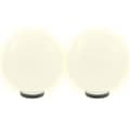 Miniatyrbilde 3 av 6: vidaXL Lampesett LED 2 stk sfærisk 30 cm PMMA