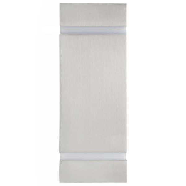 vidaXL Utomhusvägglampa 2 st 35 W silver rektangulär