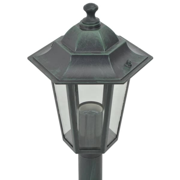 vidaXL havestolpelamper 6 stk. E27 110 cm aluminium mørkegrøn