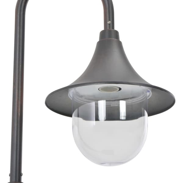 vidaXL havestolpelampe E27 120 cm aluminium bronzefarvet