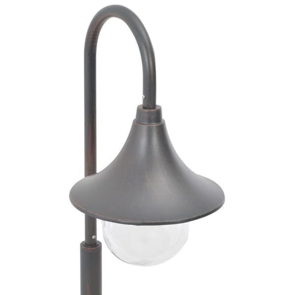 vidaXL havestolpelampe E27 120 cm aluminium bronzefarvet