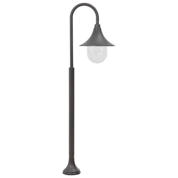 vidaXL Lyktstolpe för trädgård E27 120 cm aluminium brons