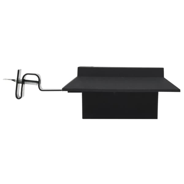 vidaXL Sollampa LED set 6 st fyrkantig 12 cm svart