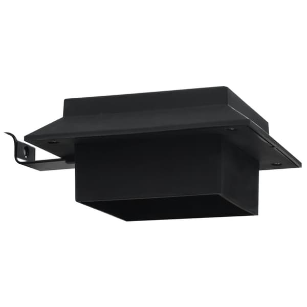 vidaXL Sollampa LED set 6 st fyrkantig 12 cm svart