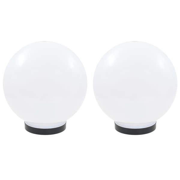 vidaXL Globlampa LED set 2 st sfäriska 25 cm PMMA