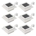 Miniatyrbild 1 av 11: vidaXL Sollampa LED set 6 st fyrkantig 12 cm vit