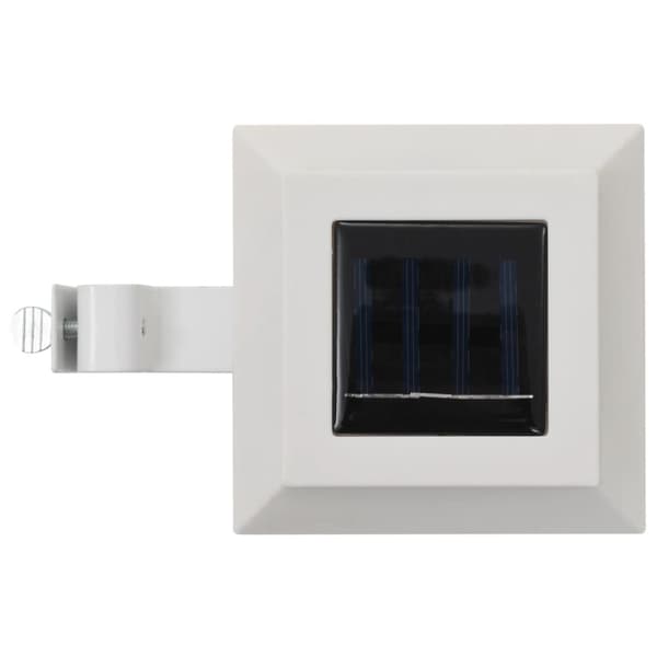 vidaXL LED-solcellelamper 6 stk. 12 cm firkantet hvid