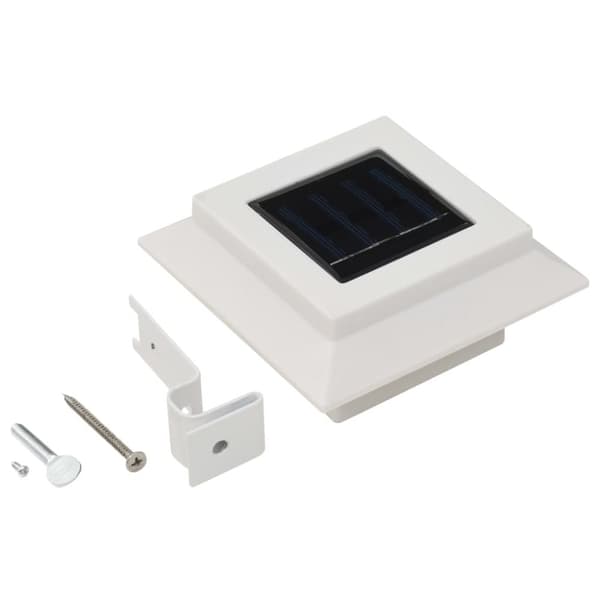 vidaXL LED-solcellelamper 6 stk. 12 cm firkantet hvid