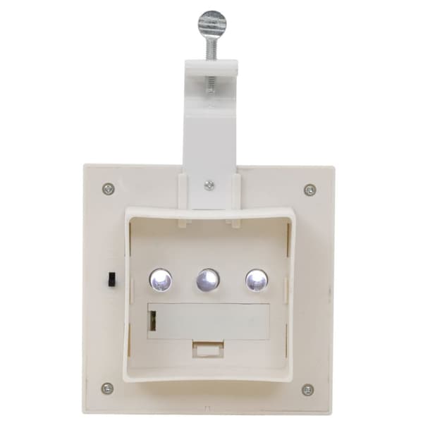 vidaXL LED-solcellelamper 6 stk. 12 cm firkantet hvid