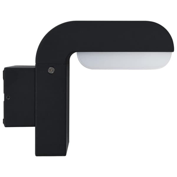 vidaXL udendørs LED-væglampe 9 W oval sort