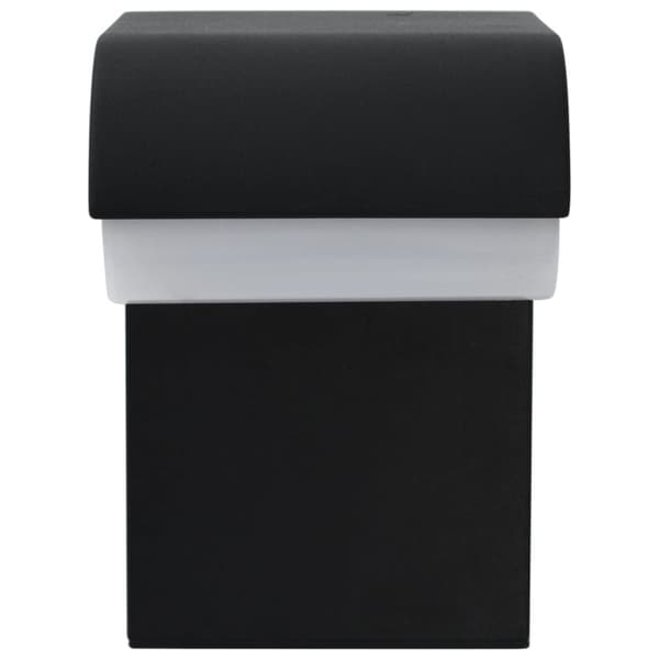 vidaXL udendørs LED-væglampe 9 W oval sort