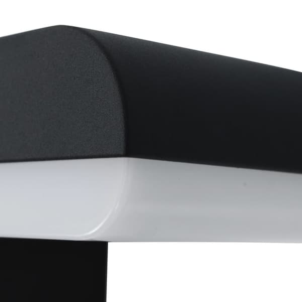 vidaXL udendørs LED-væglampe 9 W oval sort