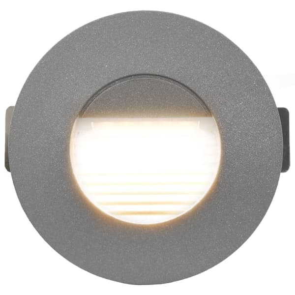 vidaXL Utendørs LED-vegglamper 6 stk 5 W sølv rund
