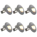 Miniatyrbillede 1 af 8: vidaXL udendørs LED-væglamper 6 stk. 5 W rund sølvfarvet