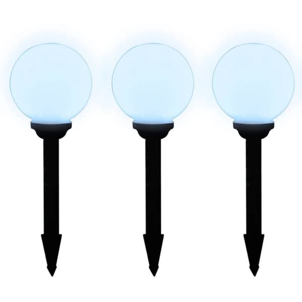 vidaXL udendørslamper 6 stk. LED 20 cm med jordspyd