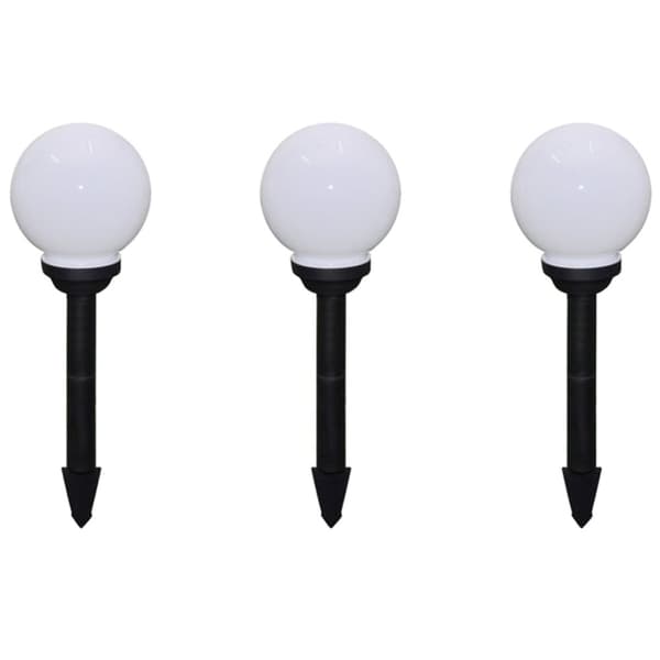 vidaXL Utendørs LED-lamper for hagesti 6 stk 20 cm med jordpinne