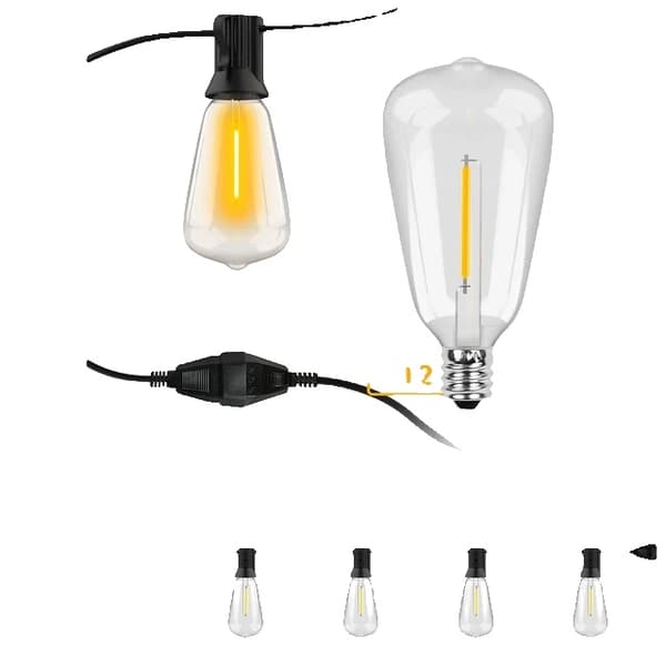 LED-valosarjat, vedenpitävät, hääkoristeet, 15M (50FT), EU-liitin 15M (50FT)