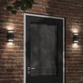 Miniatyrbillede 1 af 7: vidaXL udendørs væglampe trykstøbt aluminium sort